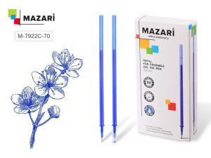 Стержень MAZARI гелевый, синий, со стираемыми термочернилами, 126мм, 0,5мм