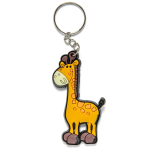 Брелок "Жираф" 7*3см ПВХ (односторонний принт)