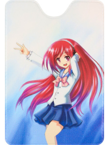 Обложка для Пропуска "Школьница"