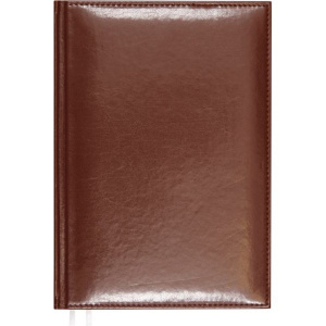 Ежедневник дат. 2024г А5 Attomex. Visa 352стр., коричневый ,тв.обл.,кожзам.,2ляссе,70г/м2