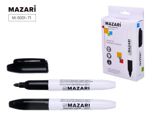 Маркер перманентный 2,0мм пулевидный, черный