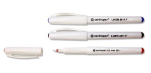 Ручка капиллярная Centropen трёхгранная 0,3мм синяя