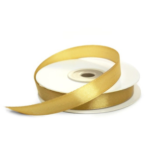 Лента упаковочная атласная 1,2см,22 м бежевая