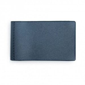 Визитница ПВХ на  28 визиток, синяя