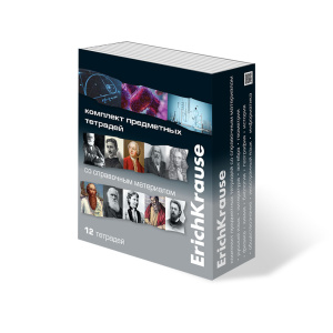 Комплект предметных тетрадей "Timeline" 12 шт в упаковке, 36л., клетка/линейка, со справочным мат