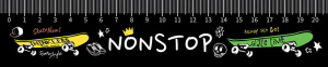 Закладка с линейкой 20см, "Nonstop"