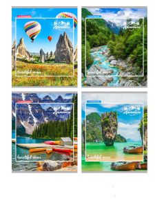 Тетрадь А5  80л кл. Проф-Пресс "Вдохновляющие виды" белизна 92%