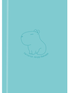 Блокнот А6 7БЦ  48л "Капибара" клетка, глянц.лам.