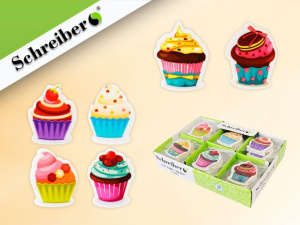Ластик SCHREIBER "Яркие кексики"