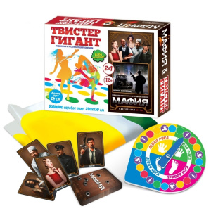 Игра настольная "Твистер + Мафия" 130*240см, 12+