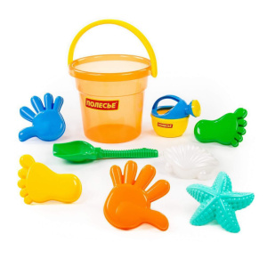 Набор игрушек. Ведро, лопата №6, формочки 7 шт, лейка