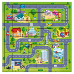 Пазл-рамка с дополненной реальностью 300*305мм. 23 элемента "Город"