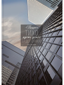 Ежедневник недат. А5 128л., 7БЦ "Трудись тихо" глянц.лам.