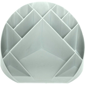 Подставка наст. "Simple"  с отд. под блок д/записей серый полупрозрачный