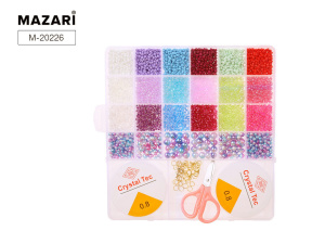 Набор бусин и бисера для творчества, перламутровые, 3/4/6/8мм