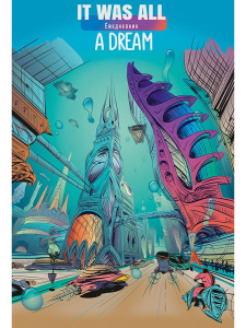 Ежедневник недат. А5  80л., 7БЦ "Далекое будущее" твин лак, фольга