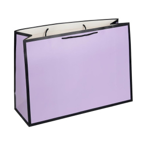 Пакет подар. бумажн. 45*32*15 см 190гр/м2  Лавандовый