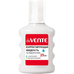 Корректирующая жидкость deVENTE, 25мл., быстросохнущая