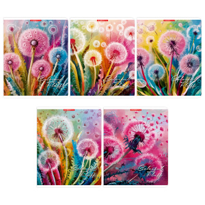 Тетрадь А5  96л кл. Полиграф Принт "Одуванчики" твин УФ-лак