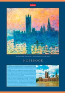 Тетрадь А4  96л кл. скоба Hatber "Живопись и мир" мат.лам.