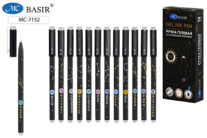 Ручка гелевая стираемая Basir "Знаки зодиака" синяя, 0,5мм