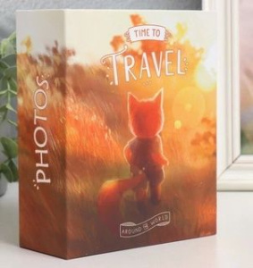 Фотоальбом 100 фото 10*15см Cute foxy. Рассвет, пластик.стр.