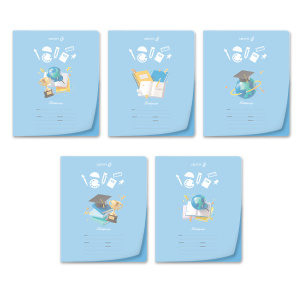 Тетрадь А5 24л кл. Светоч  пласт.обл. "Всезнайка"