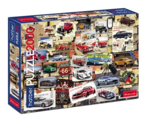 Пазлы 2000 элементов 980*680мм "Ностальгия. Автомобили мира" Premium