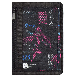Кошелек для банкнот и монет Феникс+ "Кибераниме" 12,5*9*1см, ткань, молния