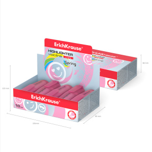 Текстовыделитель EK Visioline Mini Spring, 0,6 - 5,2мм, розовый