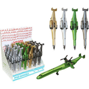 Ручка шар. deVENTE. Вертолёт 0,7мм, синие чернила, корп. ассорти