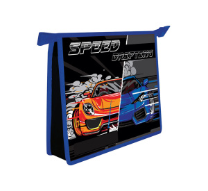 Папка д/тетрад. А5 (230*190*50) 1отд. молния сверху, пластик "Дрифт"