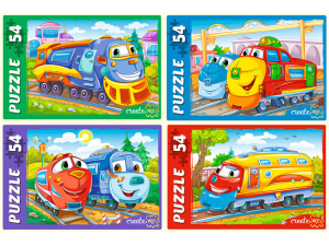 Пазл 54 элемента 18*13см "Паровозики"