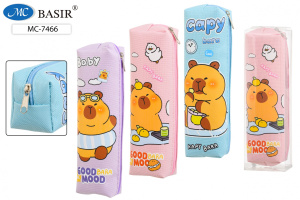 Пенал-косметичка (195*55*40) молния, ПВХ "Капибара"