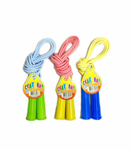 Скакалка с пластмассовыми ручками (3м)