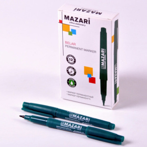 Маркер перманентный 1,5мм пулевидный, зеленый