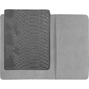 Обложка для паспорта из к/з Clair 2 отд., черная