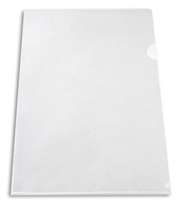 Папка уголок А4 прозр. плотн. 0,1мм бесцветная