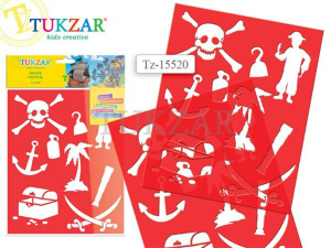 Трафарет "Пираты" гибкий пластик