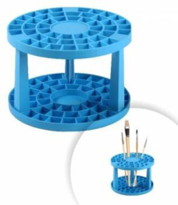 Подставка наст. для кистей, голубая