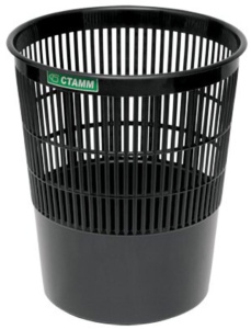 Корзина для мусора сетчатая 14л черная