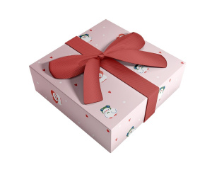 Бумага упаковочная 70*100см  "Love. Розовый"