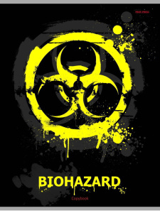 Тетрадь А4  96л кл. скоба Проф-Пресс "Радиактивный дизайн" белизна 100%