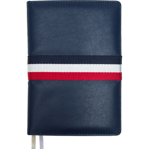 Ежедневник недат. А5 deVENTE Orient 272 стр., синий с дикоративной лентой ,тв.обл.,кожзам, ляссе