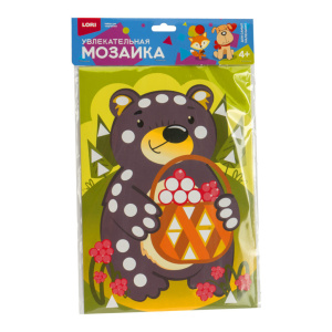 Аппликация из EVO А4 "Мишка с лукошком" 4+