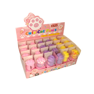 Точилка Egoist "Лапки" 3*3,5 см, ассорти цветов