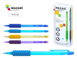 Карандаш механический 0,7мм MAZARI пласт.корпус, ассорти