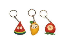 Брелок "Фрукты" ПВХ 4,4*3,6 см