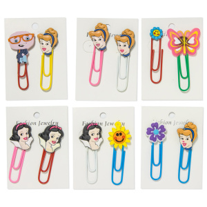 Закладка Скрепка   50 мм, с рез. фигуркой, набор 2шт.