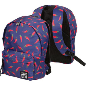 Рюкзак подростковый 40*30*14см  deVENTE"Limited Edition.Chili Peppers"ткань,1 отд.на молн.3 карм.